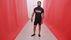Power s/s tee. Black Billboard short.