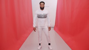 White/black Billboard hoodie. White/black Billboard sweatpant.