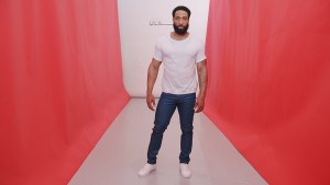White Pico s/s tee. Light indigo Biker tee.